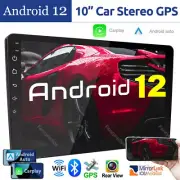 Android 12 Carplay GPS Navi WiFi 10.1" Double 2Din Touch Screen Car Stereo Radio
