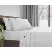 Ardor Bed 1000TC Cotton Rich Flat/Fitted/Pillowcase Sheet Set White