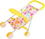 Realistic Doll Stroller Toy Movable Stroller Play Game House Accessories Soft Handle Toddlers Toy