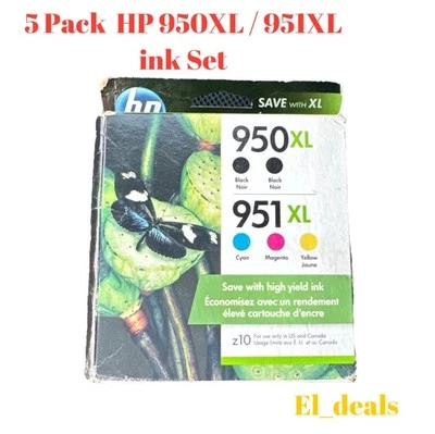 2020 OEM 5 Pack HP 950XL 951XL z10 Ink Black Yellow Cyan 950 951 XL 8600 8630