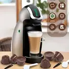 6Pcs Refillable Coffee Food Grade PP Capsules Reusable Coffee Pods Coffee FlyUf