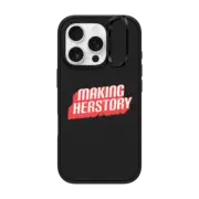 iPhone 16 Pro Impact Ring Stand Case MagSafe Compatible Making Herstory iPhone Case by Quotes by Christie