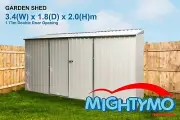 Garden Shed, 3.4x1.8x2.0m Storage Shed, Garage Shed, Steel Sheds