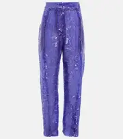 [Blaze Milano] Blazé Milano Sorraia sequined wide-leg pants AU 6 purple