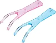 Operitacx 2pcs Dental Floss Holder Y Shape Dental Flossers Built- In Spool Flat Wire Dental Floss Replacement Rack Flossmate Handle for Oral Clearing
