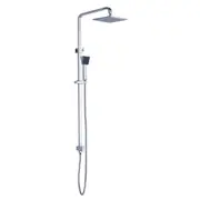 Nero Vibe Square Shower Set Bottom Inlet Chrome NR200705BBCH