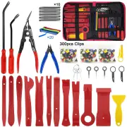 335pcs Car Audio Installation Removal Tool Interior Door Panel Pry Plate Navigation Instrument Clip Set