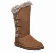 NEW Bearpaw Emery Fur Boot in Hickory For Women's Size 7