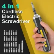 Cordless Electric Screwdriver Rechargeable Power Tools Set Maintenance Repair