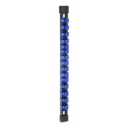 Socket Organizer 3/8" Drive x 15 Clips Portable Socket Clip Rail Holder, Blue