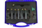 7PCS Set 1/4x5/16x2-1/2 SCLC Turning & 1/4x4 SCLCR Indexable Boring Bar CCMT S]