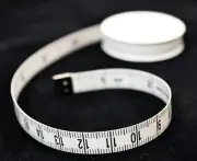 Roll-Fix Tape Measure - Automatic Roll-up, 60"/150 cm/5 ft, White, Free Shipping