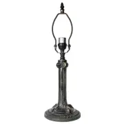 Gothic Lamp Base, Antiq.Bronze Finish/Gold Highlts, Nicely Weighted, 17.5" Tall