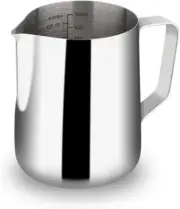 Milk Frothing Pitcher 12Oz/350Ml - Espresso Steaming Pitcher Stainless Steel Mi