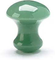 Gua Sha Massage Tool Natural Rose Quartz Gua Sha Mushrooms Facial Tool for Skin Massage SPA Relaxing Meditation Women Men (Green Aventurine)