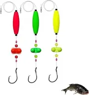 Visulong Catfish Fishing Set, Fishing Lure Kit, Circle Hooks with Rattler Fishings Equipment, for Catching Big Catfishs Carp, Fishing Tackle