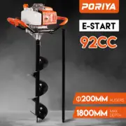 92CC Post Hole Digger Petrol Motor Diggers Posthole Earth Auger Fence Borer