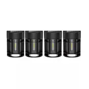 Litogo [4PK] Solar Deck Lights LED Solar Fence Lights for Outdoor Waterproof