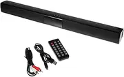 [OSALADI] Stereo Soundbar Portable Wireless Speaker Aux and Card Playback Compact Design for Home Theater and Tv Use Automatic Pairing and Memory Lock Function