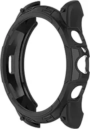 Chofit Cases Compatible with Fossil Gen 6 44 mm 42 mm Case, TPU Protective Cases Cover Watch Protector Shell Accessories for Gen6 Smartwatch (44 mm, Black)