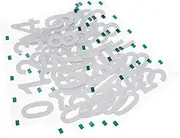 KALLORY 6Sets Removable Number Stickers Fluorescent Decals for Mailbox and Trash Can Reflective Numbers for Address Signs Nighttime Clarity and Durability
