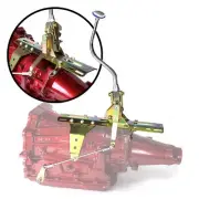 Deluxe Side Shift Transmission Shifter Kit w/ 16 Chrome Bench Arm for Ford FMX