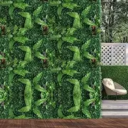 6X Marlow Artificial Hedge Grass Plant Hedge Fake Garden Green Wall Mat Fence - Privacy & Noise Reduction, Perfect for for Indoor Decorative Backdrop Outdoor Privacy Fence Covering