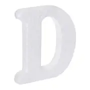 Foam Letters D Letter EPS White Polystyrene Letter Foam 100mm/4 Inch