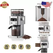 Quiet Anti-Static Stainless Steel Coffee Grinder with 2-in-1 Grind Functionality