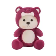 Teddy Lena 2 In 1, Children'S Hat Strawberry Bear Figurine, Teddy Toy Can Be Dated, Cute And Creative, Children'S Gift