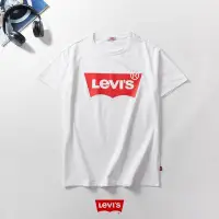 在飛比找Yahoo!奇摩拍賣優惠-100％原廠Levis 時尚T恤 男女款 百搭短T 純棉 短