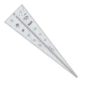 Creative Grids 15 Degree 7-Inch x 24-1/2-Inch Triangle Quilt Ruler (CGREU1)