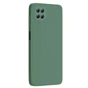 MCC For Samsung Galaxy A12 Soft Liquid Silicone Shockproof Case Cover A125 [Dark Green]