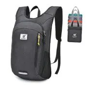 Small Daypack 10L Hiking Backpack Packable Lightweight Travel Day Pack Black