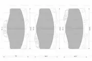 Bosch Front Brake Pads for Toyota 4-Runner N13 3L Petrol 3VZE 1990 - 1995