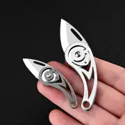 EDC Mini Folding Blade Knife Keychain Pocket Knife Portable Outdoor Camping Tool