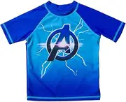 [Marvel] Avengers Spider-Man Hulk Black Panther Iron Man Rash Guard Swim Shirt Toddler to Big Kid