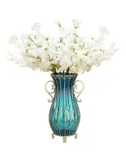 [SOGA] Glass Vase And Artificial Flower Set 51cm in Multi
