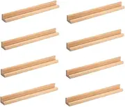 ERINGOGO Domino Tile Rack Trays Set Wooden Domino Tile Stand Display Bases for Diy Craft