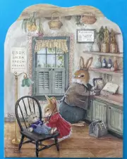 Susan Wheeler Leanin' Tree Rabbit Get Well soon greeting card