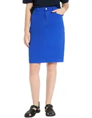 [David Lawrence] Marnie Denim Skirt in Cameo Blue