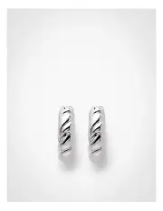 [Witchery] Jess Twist Hoop Earrings in Silver