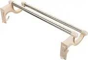 LALAFINA Stainless Steel Double Towel Mounted Bathroom Towel Holder for Space Saving Organization Durable and Practical Design