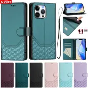 For iPhone 16 15 14 13 12 11 Pro Max XS 8 7 Plus Case RFID Leather Wallet Cover