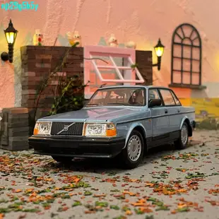 #爆品下殺#威利1:24沃爾沃 VOLVO 240 GL轎車合金汽車模型成品玩具