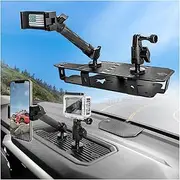 WXRYLYN 2024 2025 Tundra Metal Dash Platform Phone Mount Phone Holder for 2022 2023 2024 2025 Tundra 2023 2024 2025 Sequoia Cell Phone Holder Dash Phone Mount 2024 Tundra Dash Mount