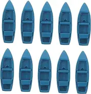 COSMEVIVI 10pcs Miniature Yacht Resin Model Boat for Ocean Decor Sailing Ship Miniature Nautical Home Ornament