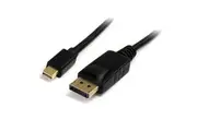StarTech: Mini DisplayPort to DisplayPort 1.2 Adapter Cable M/M - DisplayPort 4k - Black (1m)