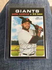 2020 Topps Heritage PABLO SANDOVAL FRENCH YELLOW BACK SSP GIANTS (1 On EBay)