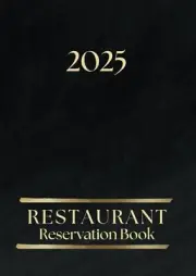 Restaurant Reservation Book 2025 Dated 2 Pages Per Day Hostess Booking Diary